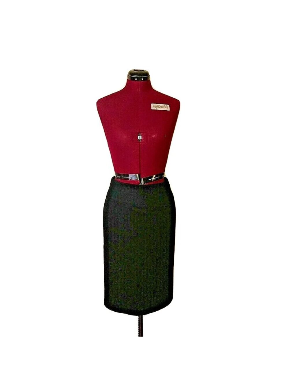 Banana Republic Skirt 2 Black Wool Blend Straight Pencil Lined Back Zipper Caree